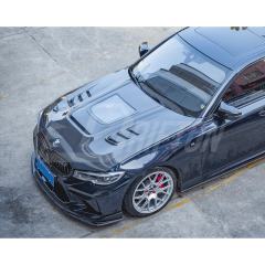 CMST Style Carbon Fiber Glass Transparent Hood Bonnet For BMW 3 Series G20 2019-2025