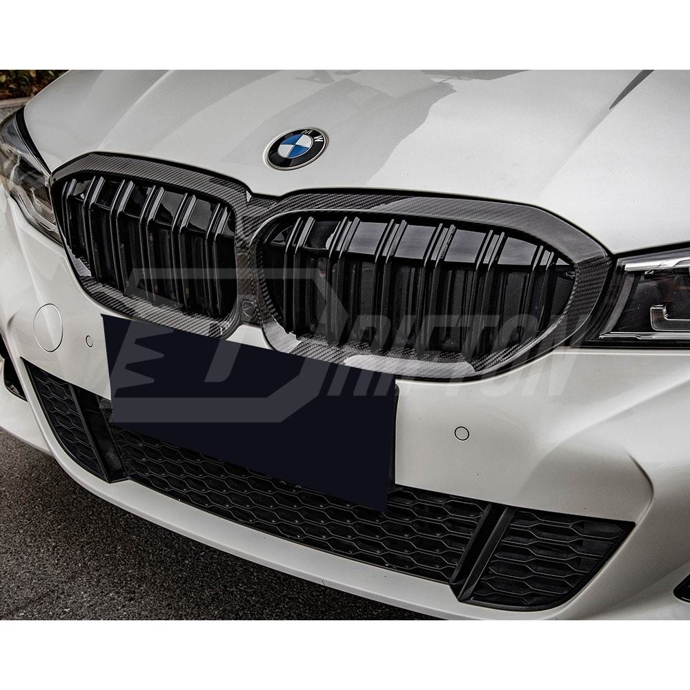 Dry Carbon Fiber Front Grill For BMW 3 Series G20 2019-2022