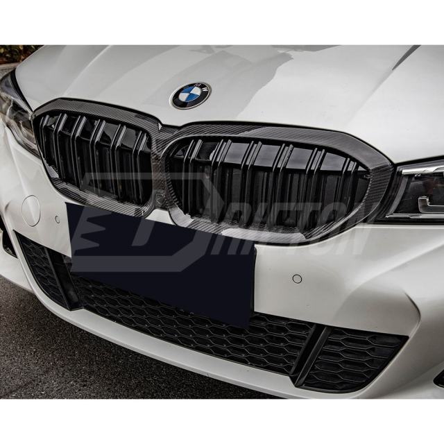 Dry Carbon Fiber Front Grill For BMW 3 Series G20 2019-2022