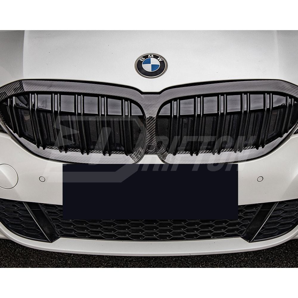Dry Carbon Fiber Front Grill For BMW 3 Series G20 2019-2022