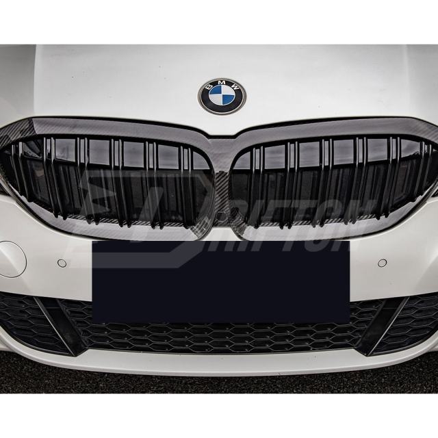 Dry Carbon Fiber Front Grill For BMW 3 Series G20 2019-2022