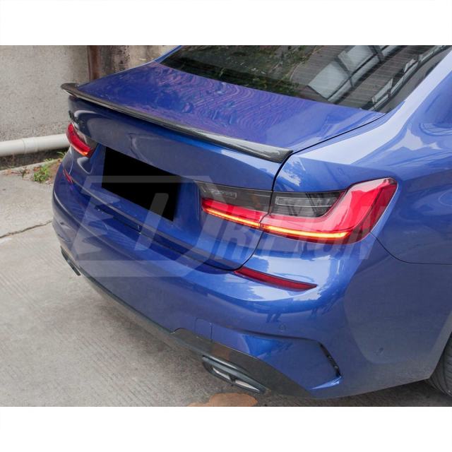 MP Style Dry Carbon Fiber Rear Trunk Spoiler Wing For BMW 3 Series G20 2019-2025