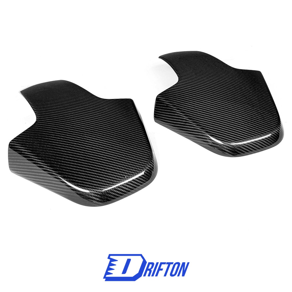 Dry Carbon Fiber Car Seat Back Trims For BMW M8 F90 F91 F92 F93 2020-2024