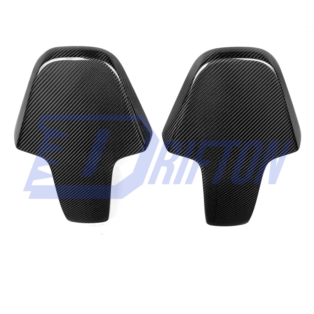 Dry Carbon Fiber Car Seat Back Trims For BMW M8 F90 F91 F92 F93 2020-2024