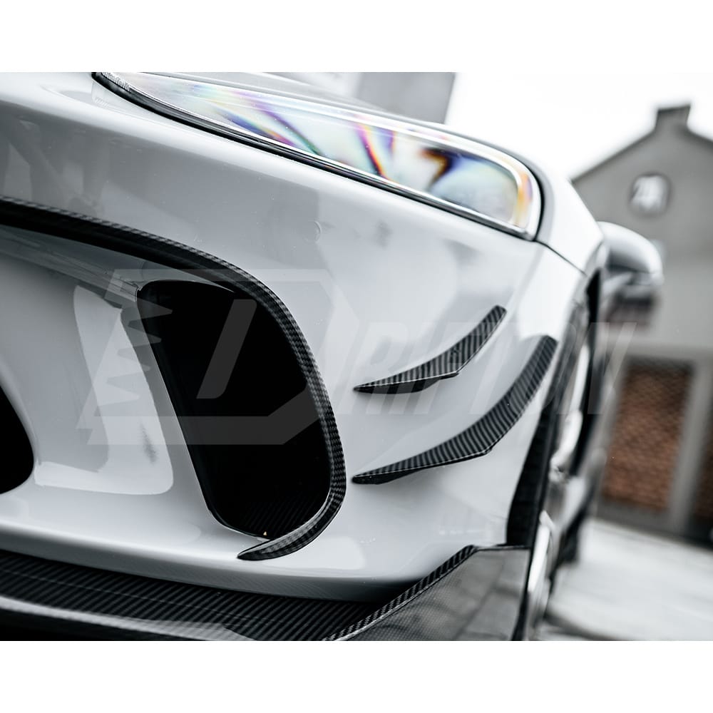 Dry Carbon Fiber Front Bumper Vent Cover Air Inlet Trim For Mclaren GT