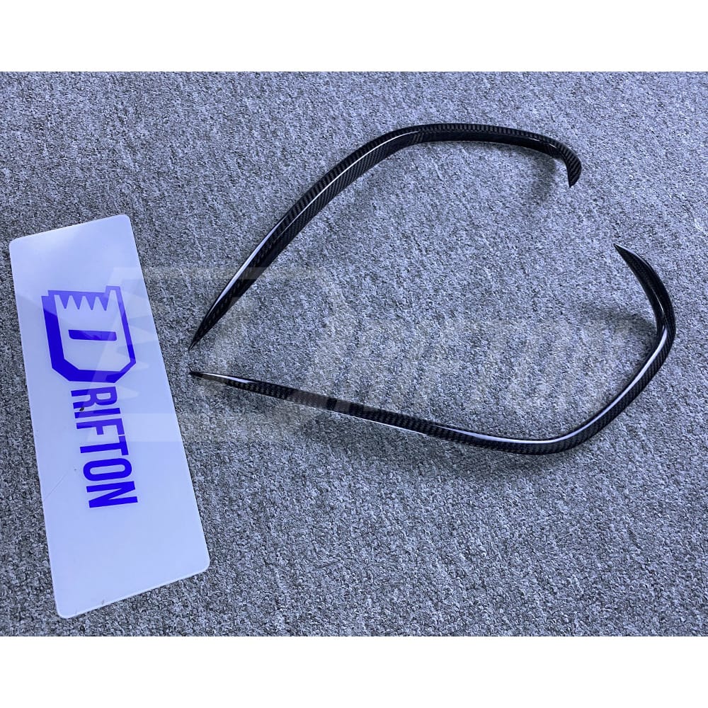 Dry Carbon Fiber Front Bumper Vent Cover Air Inlet Trim For Mclaren GT