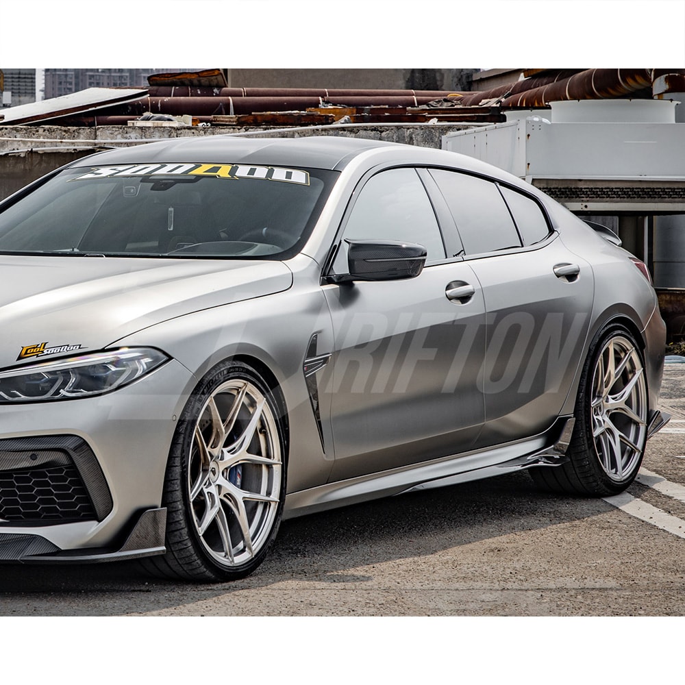 SQ Style Dry Carbon Fiber Side Skirt For BMW M8 F90 F91 F92 F93 2020-2024