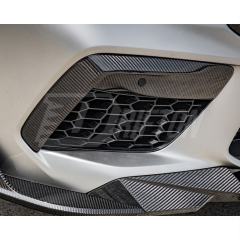 OEM Style Dry Carbon Fiber Front Bumper Vent Trim For BMW M8 F91 F92 F93 2020-2024