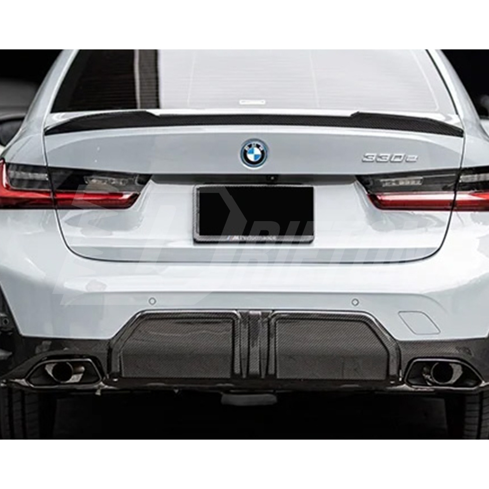 MP Style Dry Carbon Fiber Rear Diffuser Set For BMW 3 Serises G20 M340i LCI 2023-On