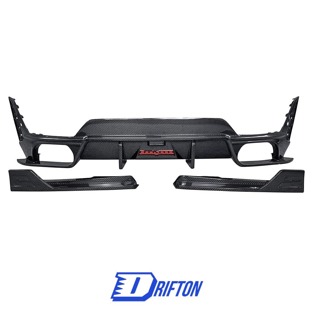 TAKD Style Dry Carbon Fiber Rear Diffuser For BMW 3 Series G20 LCI 2023-On