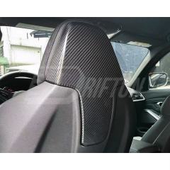 Dry Carbon Fiber Car Seat Back Trims For BMW M8 F91 F92 F93 2020-2024