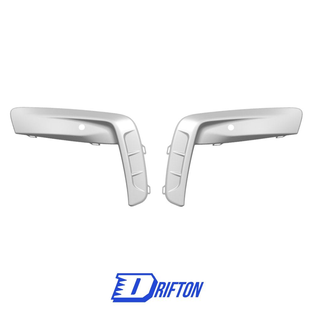Paktechz Style Dry Carbon Fiber Front Bumper Canards For BMW M8 F91 F92 F93 2020-2024