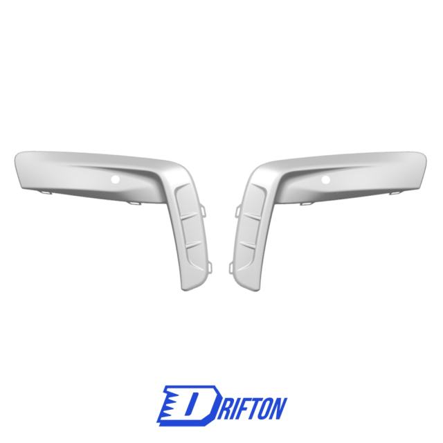 Paktechz Style Dry Carbon Fiber Front Bumper Canards For BMW M8 F91 F92 F93 2020-2024