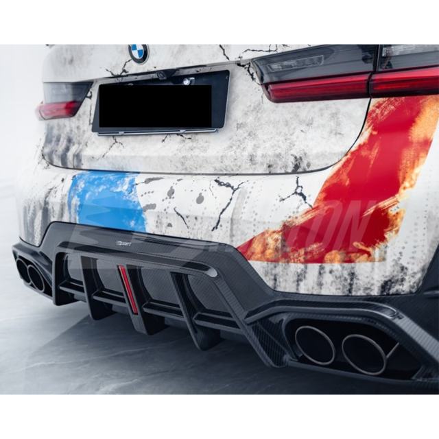 CMST Style Dry Carbon Fiber Rear Diffuser For BMW 3 Serises G20 LCI 2023-On