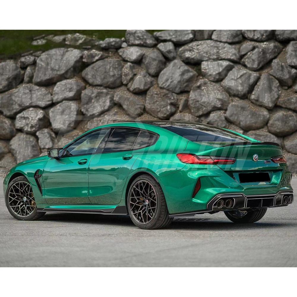 Paktechz Style Dry Carbon Fiber Side Skirt For BMW M8 F91 F92 2020-2024
