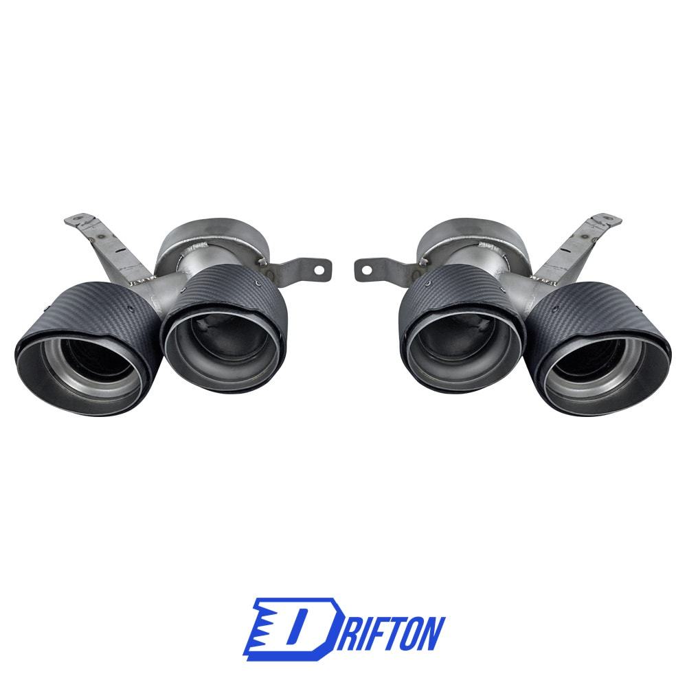 Dry Carbon Fiber Exhaust Tips For BMW 3 Series G20 LCI 2023-On
