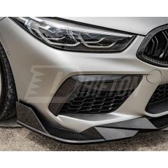 OEM Style Dry Carbon Fiber Front Bumper Vent Trim For BMW M8 F91 F92 F93 2020-2024