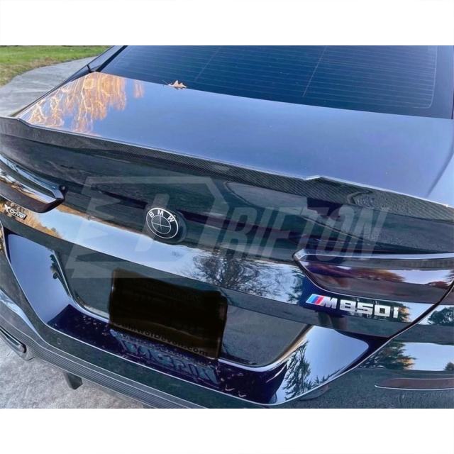 V Style Dry Carbon Fiber Rear Spoiler Trunk Wing For BMW M8 F91 F92 F93 2020-2024