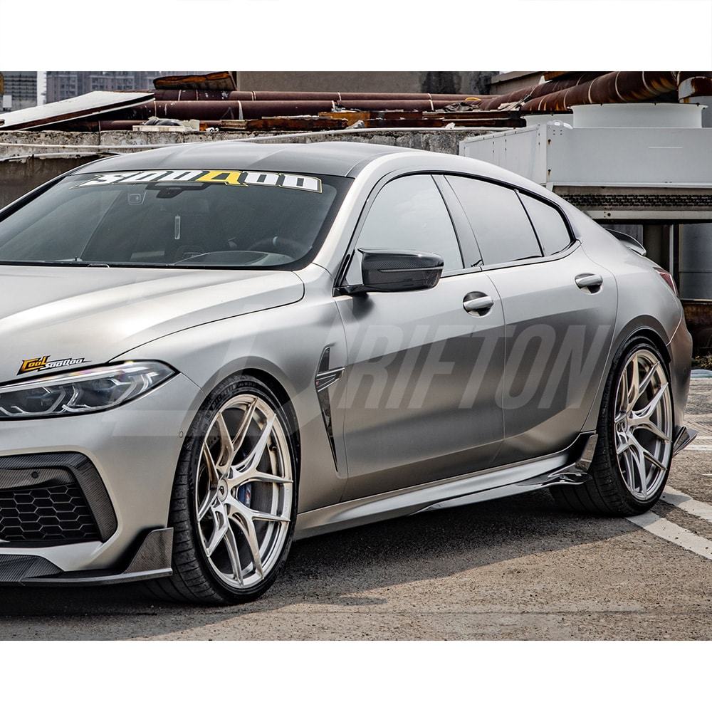 SQ Style Dry Carbon Fiber Side Skirt For BMW M8 F91 F92 F93 2020-2024