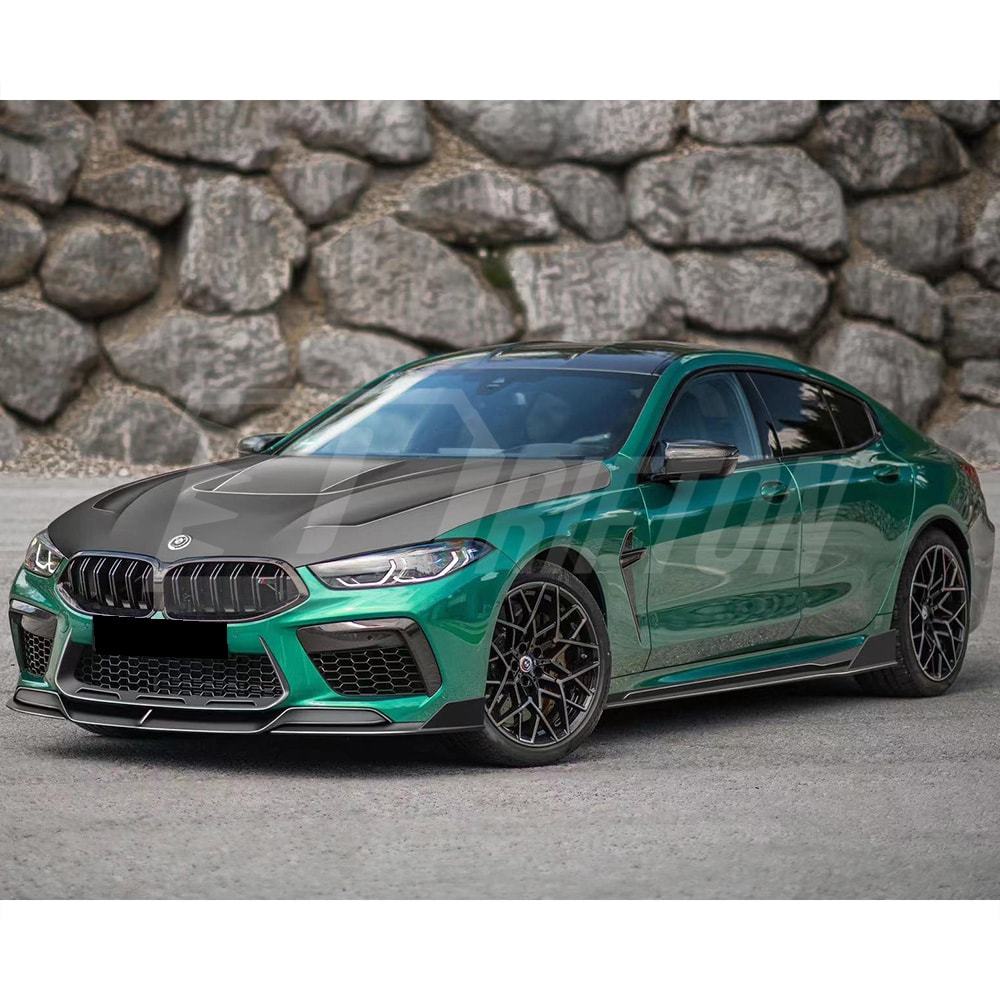 Paktechz Style Dry Carbon Fiber Front Lip For BMW M8 F91 F92 F93 2020-2024