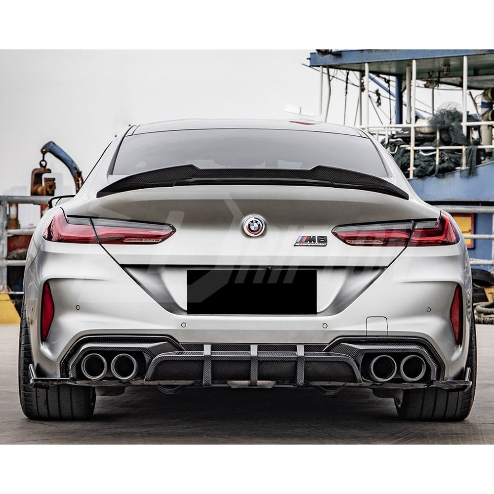 SQ Style Dry Carbon Fiber Rear Diffuser For BMW M8 F91 F92 F93 2020-2024