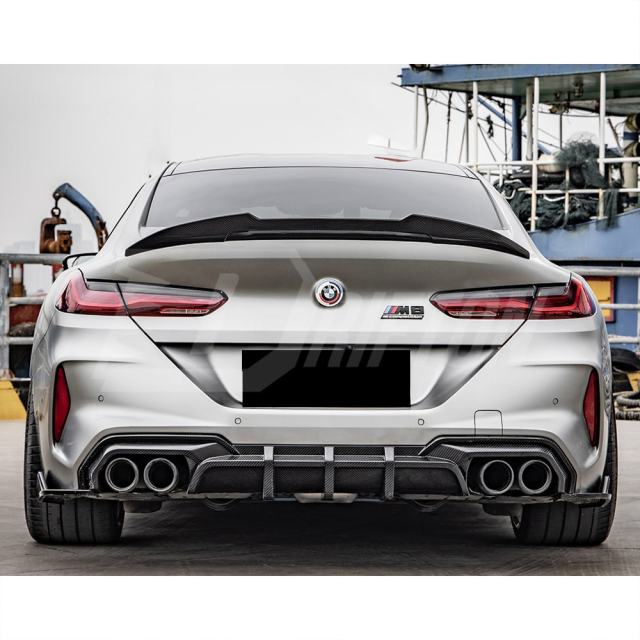 SQ Style Dry Carbon Fiber Rear Diffuser For BMW M8 F91 F92 F93 2020-2024