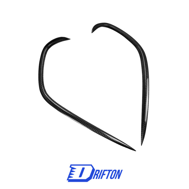 Dry Carbon Fiber Front Bumper Vent Cover Air Inlet Trim For Mclaren GT