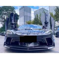 Dry Carbon Fiber Front Bumper Vent Cover Air Inlet Trim For Mclaren GT