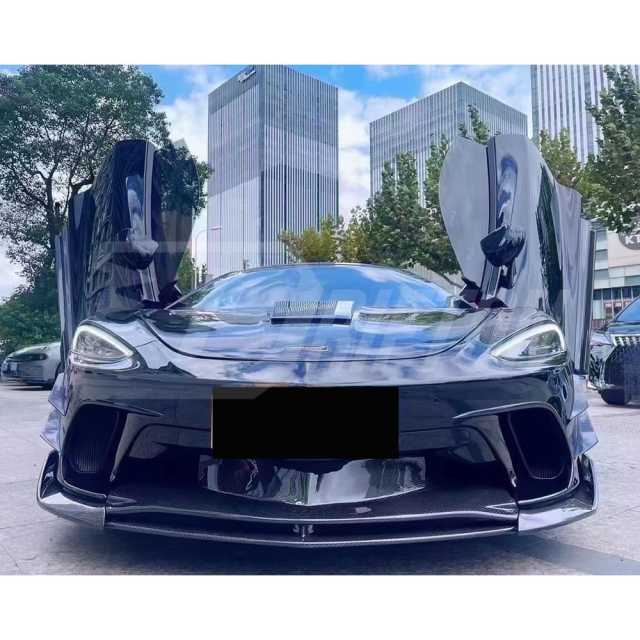 Dry Carbon Fiber Front Bumper Vent Cover Air Inlet Trim For Mclaren GT