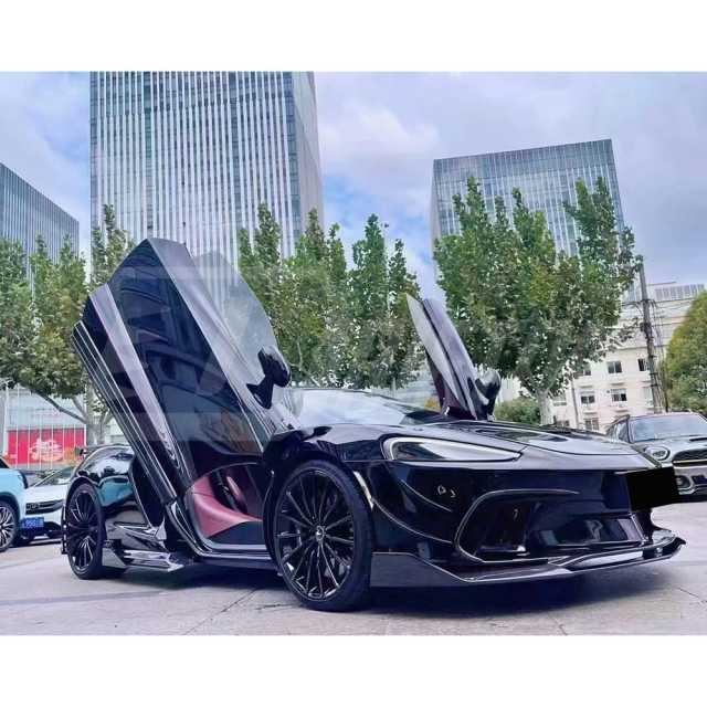 Dry Carbon Fiber Front Bumper Vent Cover Air Inlet Trim For Mclaren GT