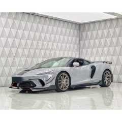 Dry Carbon Fiber Front Bumper Vent Cover Air Inlet Trim For Mclaren GT