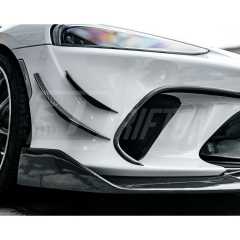 Dry Carbon Fiber Front Bumper Vent Cover Air Inlet Trim For Mclaren GT