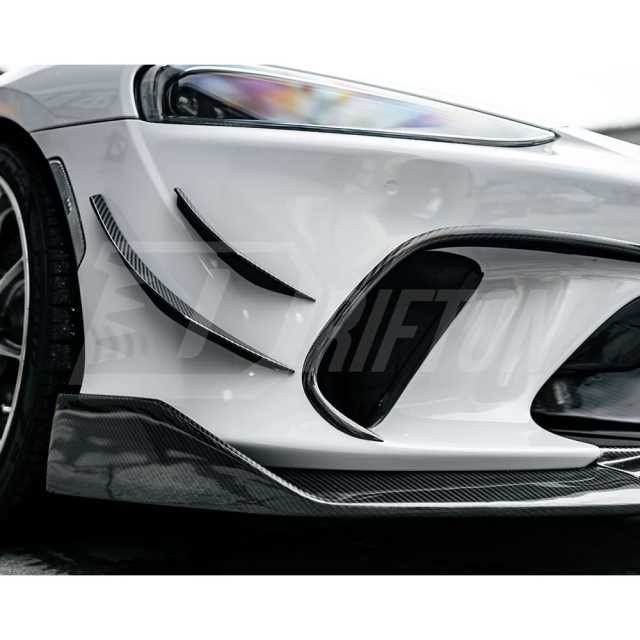 Dry Carbon Fiber Front Bumper Vent Cover Air Inlet Trim For Mclaren GT