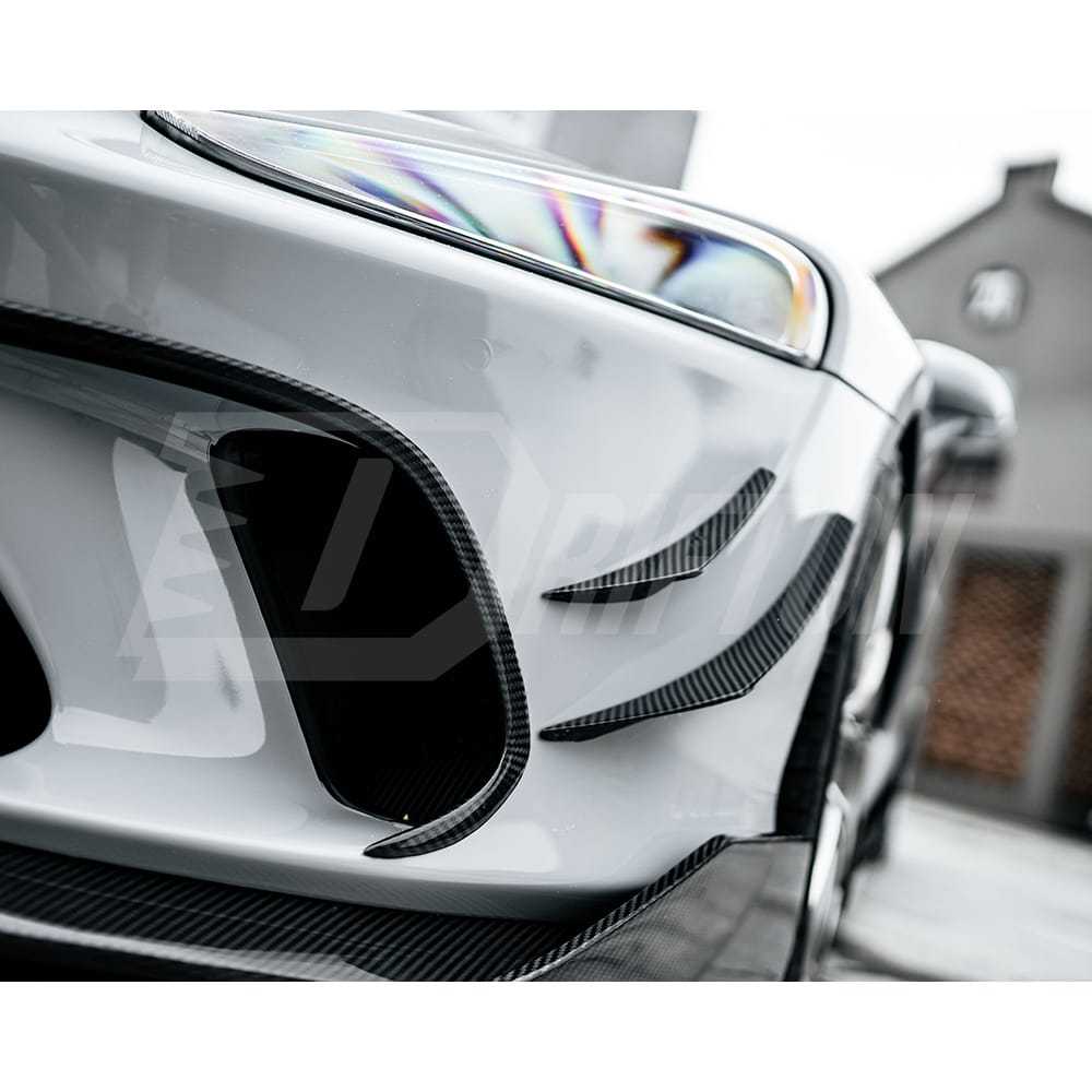 Dry Carbon Fiber Front Bumper Vent Cover Air Inlet Trim For Mclaren GT