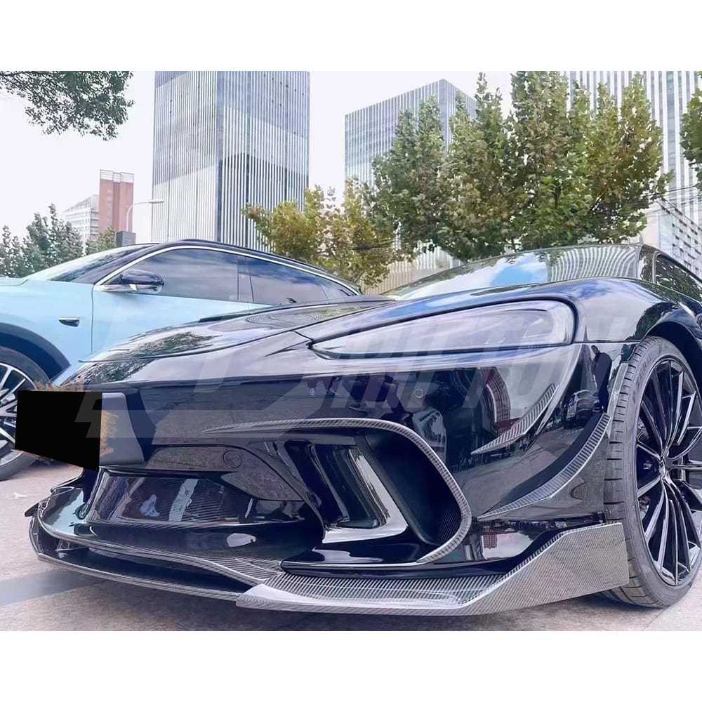 Dry Carbon Fiber Front Bumper Vent Cover Air Inlet Trim For Mclaren GT