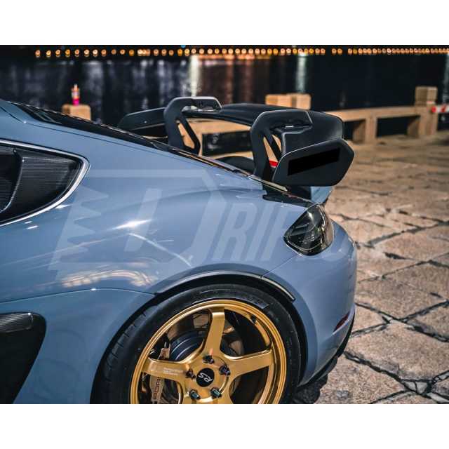 GT4RS Style Dry Carbon Fiber Rear GT Spoiler For Porsche 718 Cayman Boxster 2016-2025