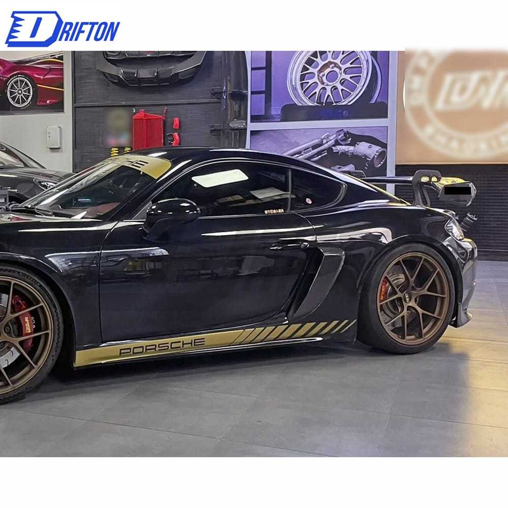 GT4RS Style Carbon Fiber Rear GT Spoiler For Porsche 718 Cayman Boxster 2016-2025
