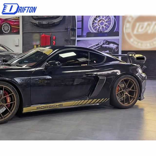 GT4RS Style Carbon Fiber Rear GT Spoiler For Porsche 718 Cayman Boxster 2016-2025