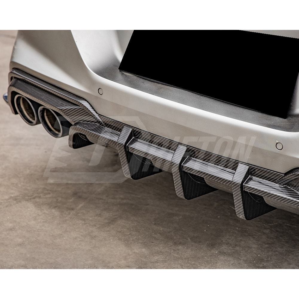 SQ Style Dry Carbon Fiber Rear Diffuser For BMW M8 F91 F92 F93 2020-2024