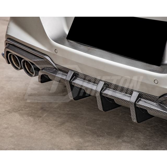 SQ Style Dry Carbon Fiber Rear Diffuser For BMW M8 F91 F92 F93 2020-2024