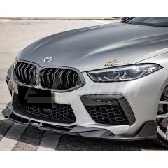 OEM Style Dry Carbon Fiber Front Bumper Vent Trim For BMW M8 F91 F92 F93 2020-2024