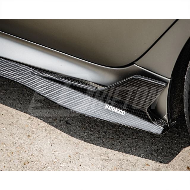 SQ Style Dry Carbon Fiber Side Skirt For BMW M8 F91 F92 F93 2020-2024