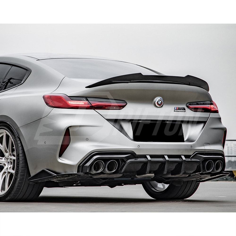SQ Style Dry Carbon Fiber Rear Diffuser For BMW M8 F91 F92 F93 2020-2024