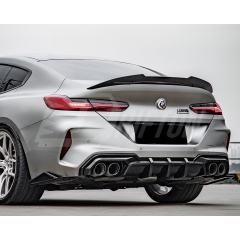 SQ Style Dry Carbon Fiber Rear Diffuser For BMW M8 F91 F92 F93 2020-2024