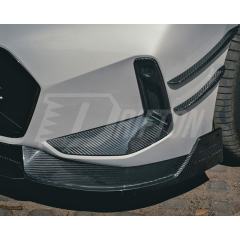 TAKD Style Dry Carbon Fiber Front Canards For BMW 3 Series G20 LCI 2023-On