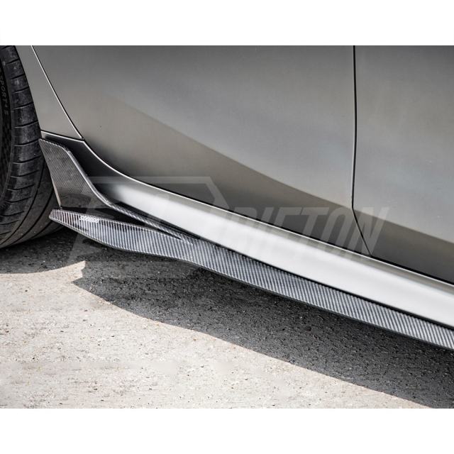SQ Style Dry Carbon Fiber Side Skirt For BMW M8 F91 F92 F93 2020-2024