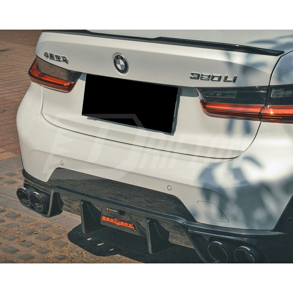 TAKD Style Dry Carbon Fiber Rear Diffuser For BMW 3 Series G20 LCI 2023-On