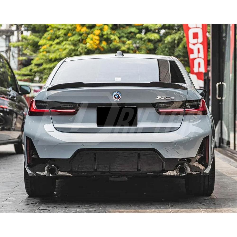 MP Style Dry Carbon Fiber Rear Diffuser Set For BMW 3 Serises G20 LCI 2023-On