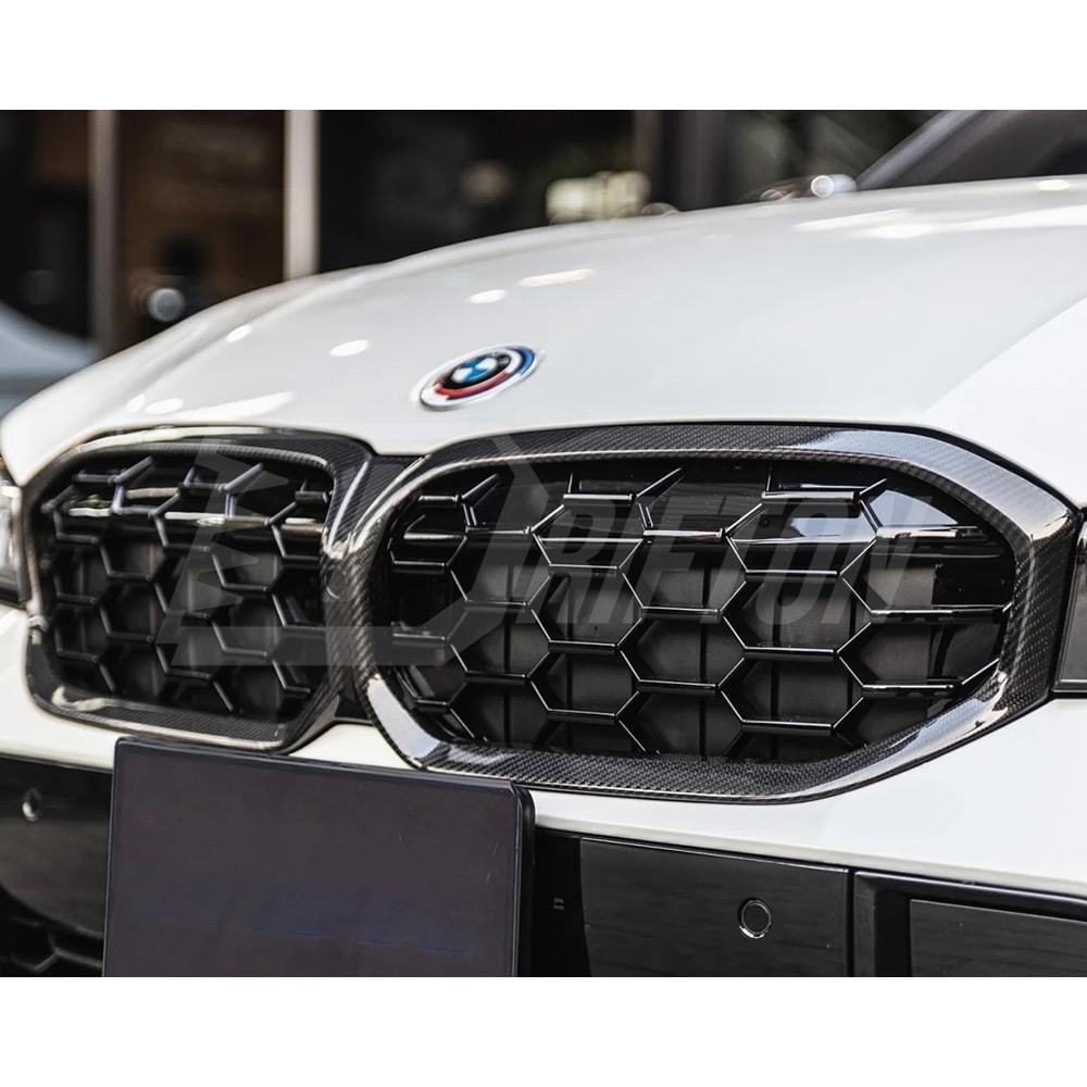 MP Style Dry Carbon Fiber Front Grill For BMW 3 Series G20 LCI 2023-On