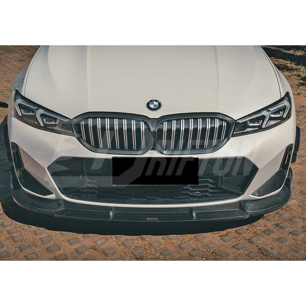 TAKD Style Dry Carbon Fiber Front Lip For BMW 3 Series G20 LCI 2023-On